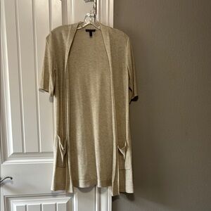 Eileen fisher Beige Open Front Cardigan
